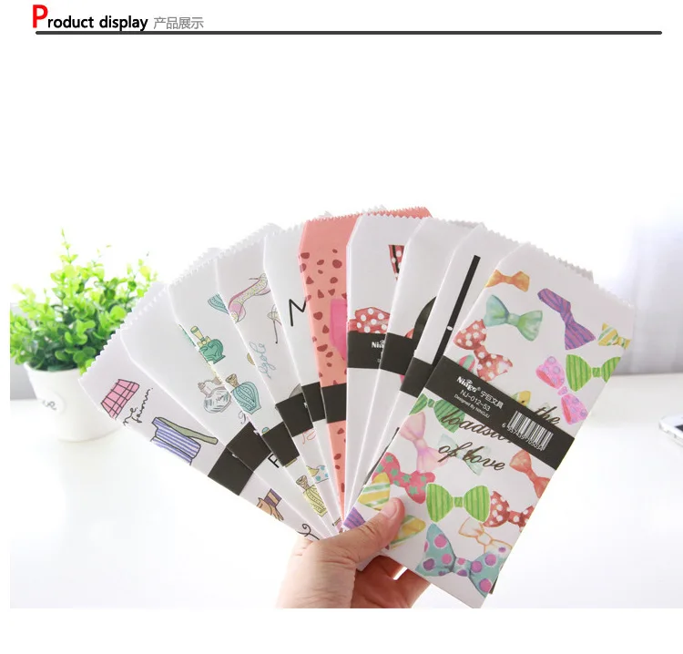 10 шт./пакет смешанный милый свежий бумажный цветочный конверт для карты Скрапбукинг подарок корейский statonery papelaria