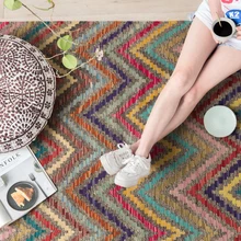 Пакистан килим ручная шерсть Геометрическая Северная Европа Современная нация ветер гостиная ковер Tapestrygc193kilimyg40