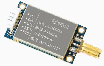 

AS100DS SI4432 Wireless Serial Module RS485 RS232 TTL 100mW Data Response Fast Data Transfer Stable