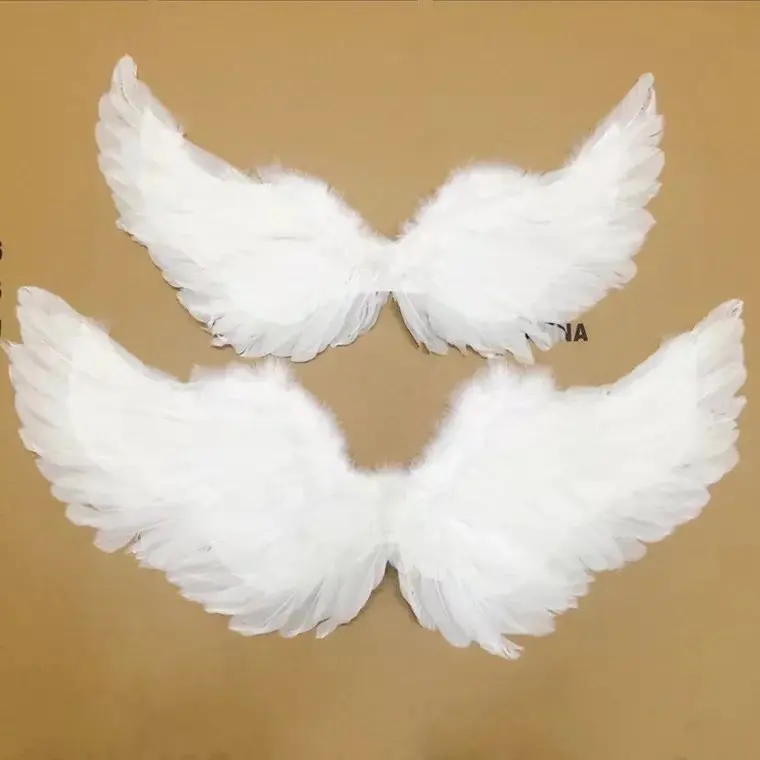 

Children White Feather Accessories Angel Wings Party Cosplay Costume Halloween Masquerade Carnival Costume Angel Wing Prop