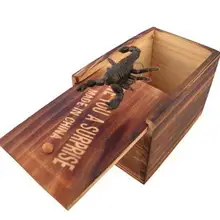 Surprise Animals Bite in Wooden Box Gag Gift Practical Funny Joke Prank Toy nipple ball practical joke