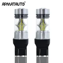 2x T20 7443 W21/5W 1200LM 992 LED Bulb 100W 3030 20SMD Car Fog Light Tail Driving Lamp DRL Daytime Running Reverse,Brake Lights