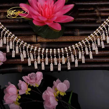 

1 Yd Tassel Zirconium Alloy Basic Clothing Adornment Ornament Pruning DIY Sewing Applique Adornment