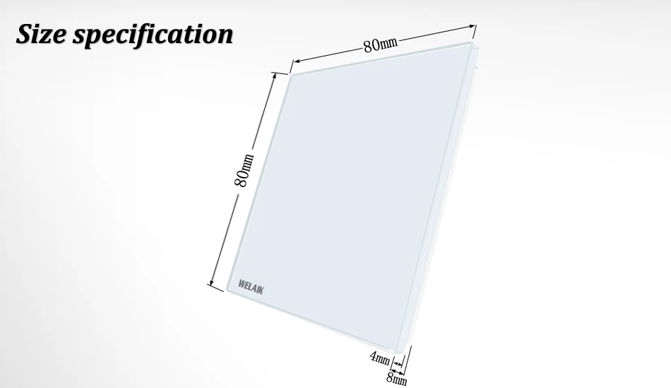 WELAIK Европейский-стандарт кристалл-стекло-пустой заполненный-панель A19BKW/B1
