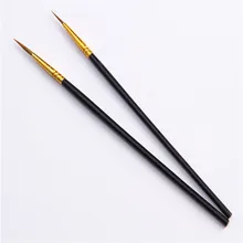 6 шт./компл. Горячая конский волос, щетка для волос ручка для рисования промышленности арт ударов акварель Краски количеству масляной живописи Краски ing изогнутым наконечником ручка, ручка для студентов