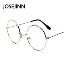 Винтажные очки, оправа, простая круглая металлическая оптическая оправа для мужчин/женщин, очки с прозрачными линзами