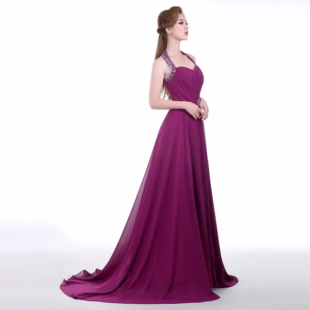 Purple Straight Prom Dresses