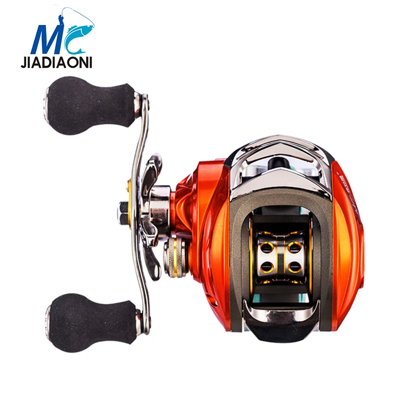 

JIADIAONI High Speed 6:3:1 Baitcasting Reel 10+1 BBs Spinning Reel Drag Power Right/Left Handed Water Drop wheel Fishing Reel