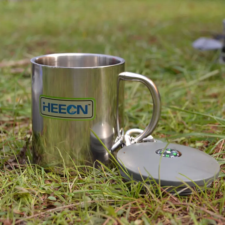 free shiping Outdoor large capacity , outdoor stainless steel cup