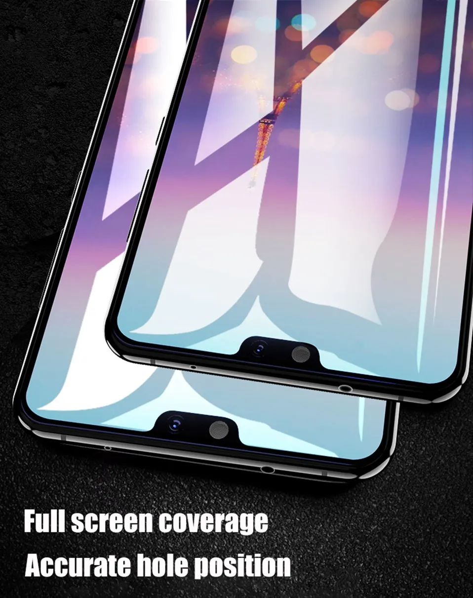 6D Tempered Glass For Huawei Honor 8X 8C 7X Full Cover Glass For Huawei Nova 3 3i Mate 20 10 9 P20 Lite Y9 2019 Screen Protector (9)
