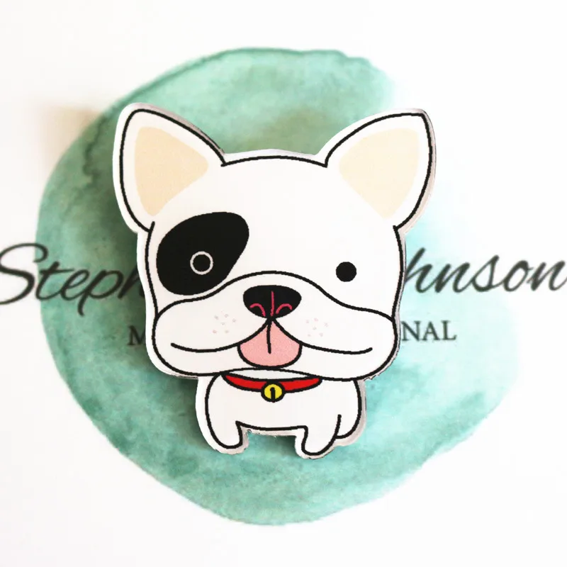 

Free Shipping Pin Badge Cartoon Acrylic Badges Icons eye dog on The Backpack Decoration Cute Brooch Badges
