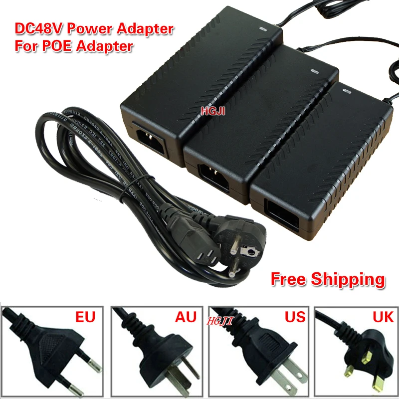 

AC100-240V Adaptor To DC48V0.8a 48v1a 2A 3A Power Adapter DC48V 40W 48W 96W 48v 3a For POE Switch for CCTV Camera power supply