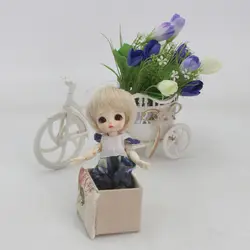 1/8 мини BJD куклы волосы короткие бежевый парик 5 дюймов-6 дюймов для Pullip AE FL DIM кукла DIY принадлежности для изготовления