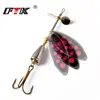 FTK 1PC Fishing lure Spinner Bait Fishing Lures Pesca Spinner Sequin Paillette Long Cast Coloful carp Pike  With Mustad Treble ► Photo 3/6