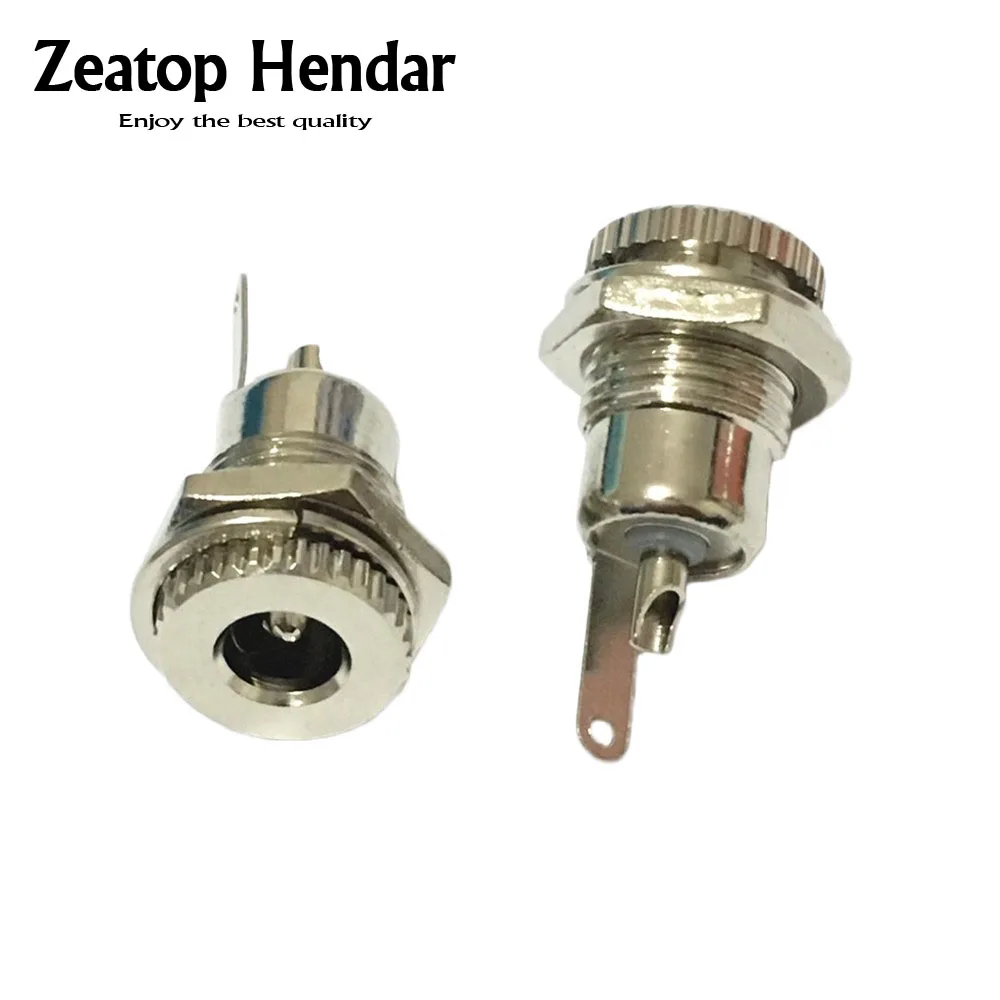 

5pcs Copper 5.5 mm x 2.5 mm DC Power Jack Socket Female Panel Mount DIY Connector adapter