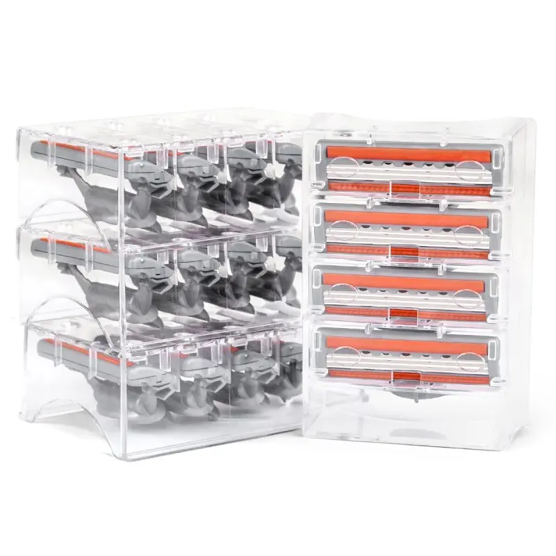 QShave marka niebieska maszynka do golenia z ostrzem golarka dla mężczyzn X3 Blade 6 QShave marka niebieska maszynka do golenia z ostrzem golarka dla mężczyzn X3 Blade 6