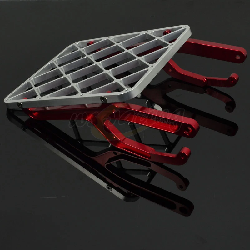 Image Motorcycle Billet CNC Rear Luggage Carrier Rack For HONDA CRF450X 2005 2008 CRF450R 2005 2009 Motocross Enduro Dirt Bike