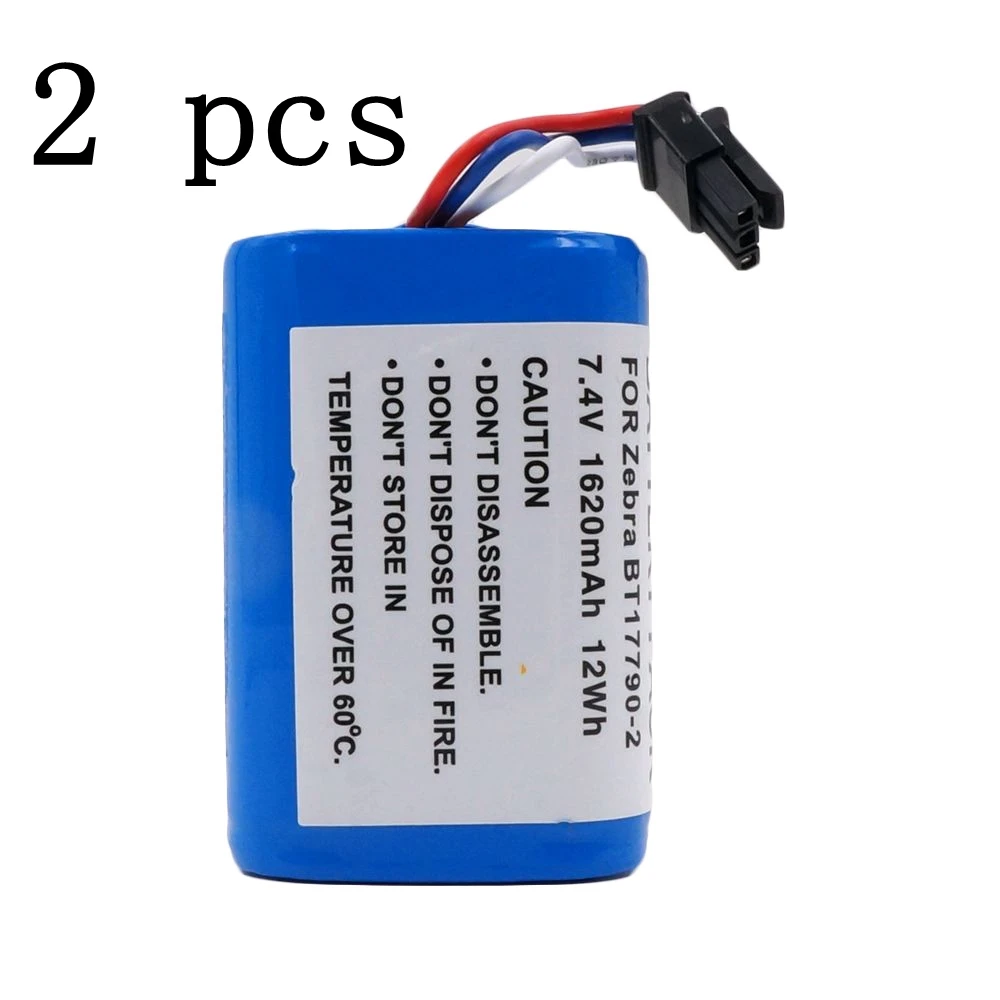 2 pieces 1620mAh Printer Scanner Battery For Zebra MZ220