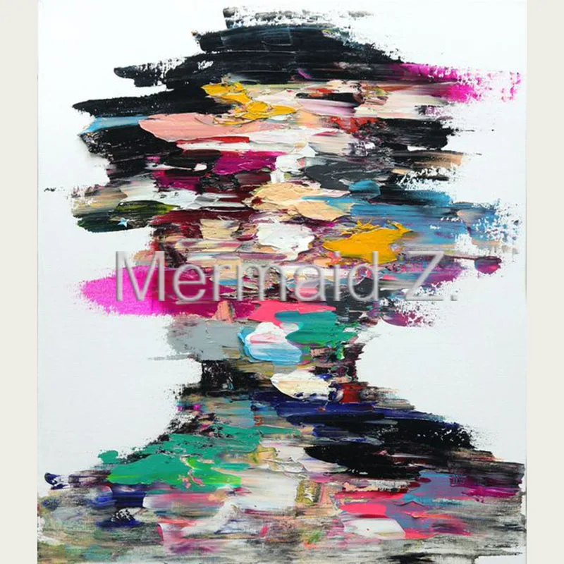 

Hand Painted abstract Oil Paintings Colorful Faceless Paintings Art painting Abstract On Canvas paintings for living room wall