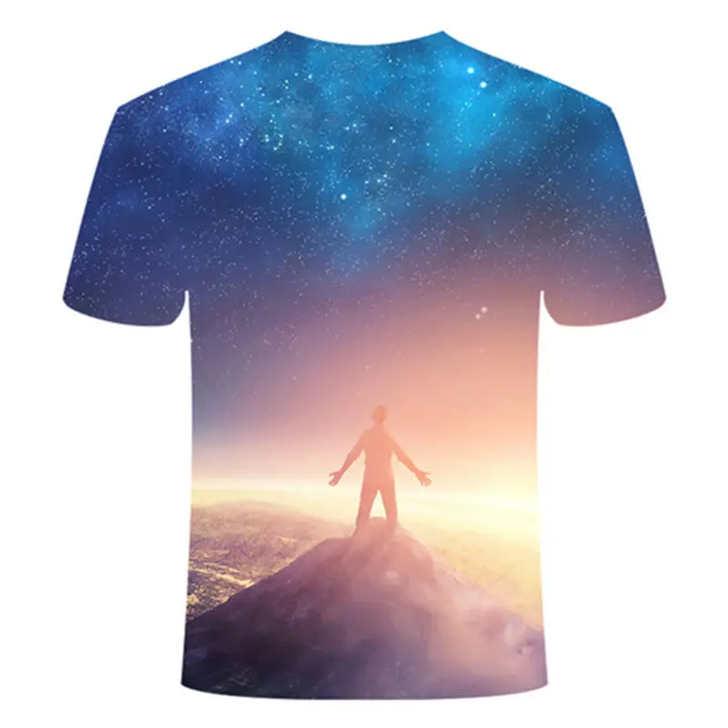 Blue Flaming tshirt Men/Women t shirt 3d t-shirt Casual Tops Anime Streawear Short Sleeve Tshirt Asian Plus-Size men's clothing