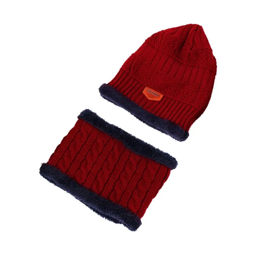 Мужская Зимняя Теплая Флисовая шапка для кемпинга, шапка, мешковатая Шерстяная Лыжная шапка+ шарф, Зимняя мужская шапка, банга, бархатный головной шарф, воротник, костюмы