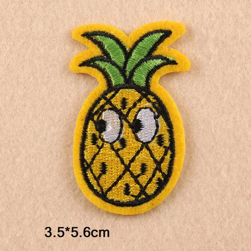 Cartoon Pineapple Iron On Patch Clothes Patch For Clothing Boys