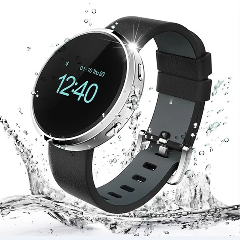 FineFun font b Smartwatch b font D360 2016 Newest Bluetooth Wristwatch Sync Pedometer Sleep Music Player