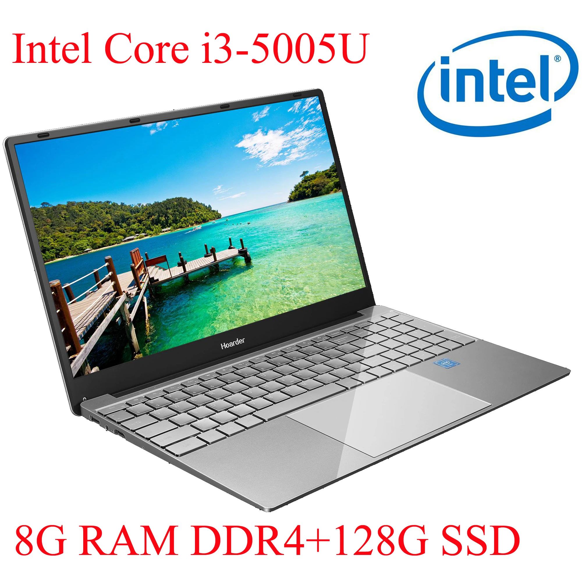 

P3-02 8G RAM 128G SSD I3-5005U Notebook Laptop Ultrabook Backlit IPS WIN10 keyboard and OS language available for choose