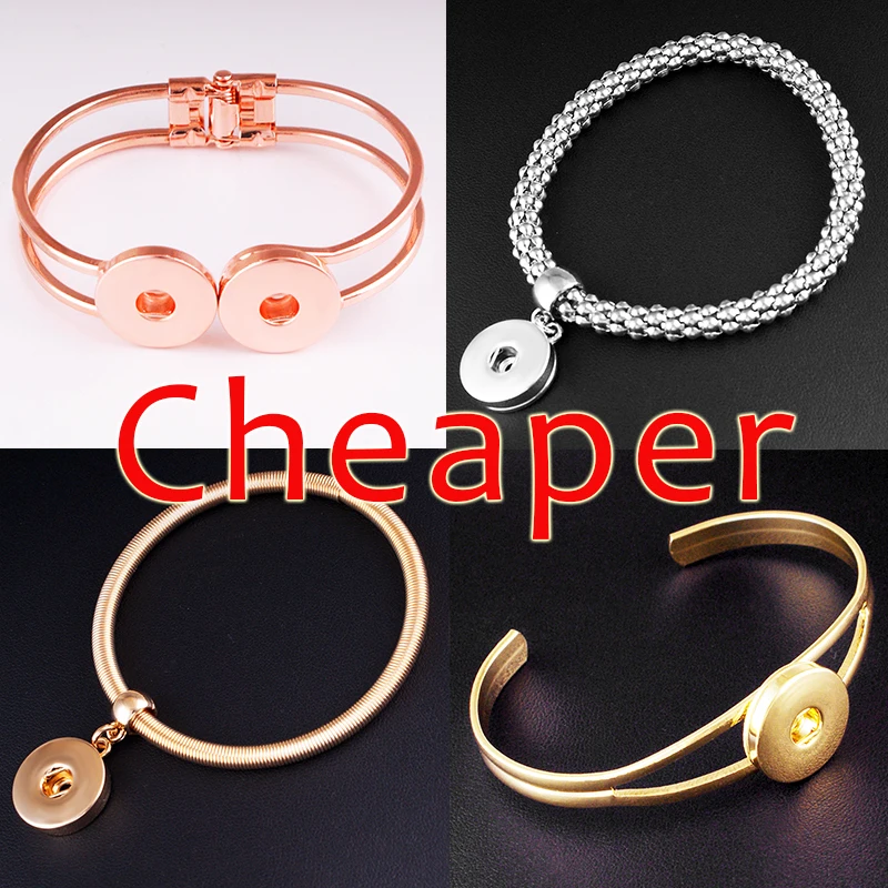 18 мм кнопки ювелирные изделия браслет браслеты &quotсделай сам&quot XH1739|diy bangle|bangles diydiy