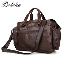 Мужской портфель с натуральным лицевым покрытием, Сумки из натуральной кожи, Офисная сумка для мужчин, сумка-мессенджер, мужская кожаная 16 дюймовая сумка для ноутбука 7150Q