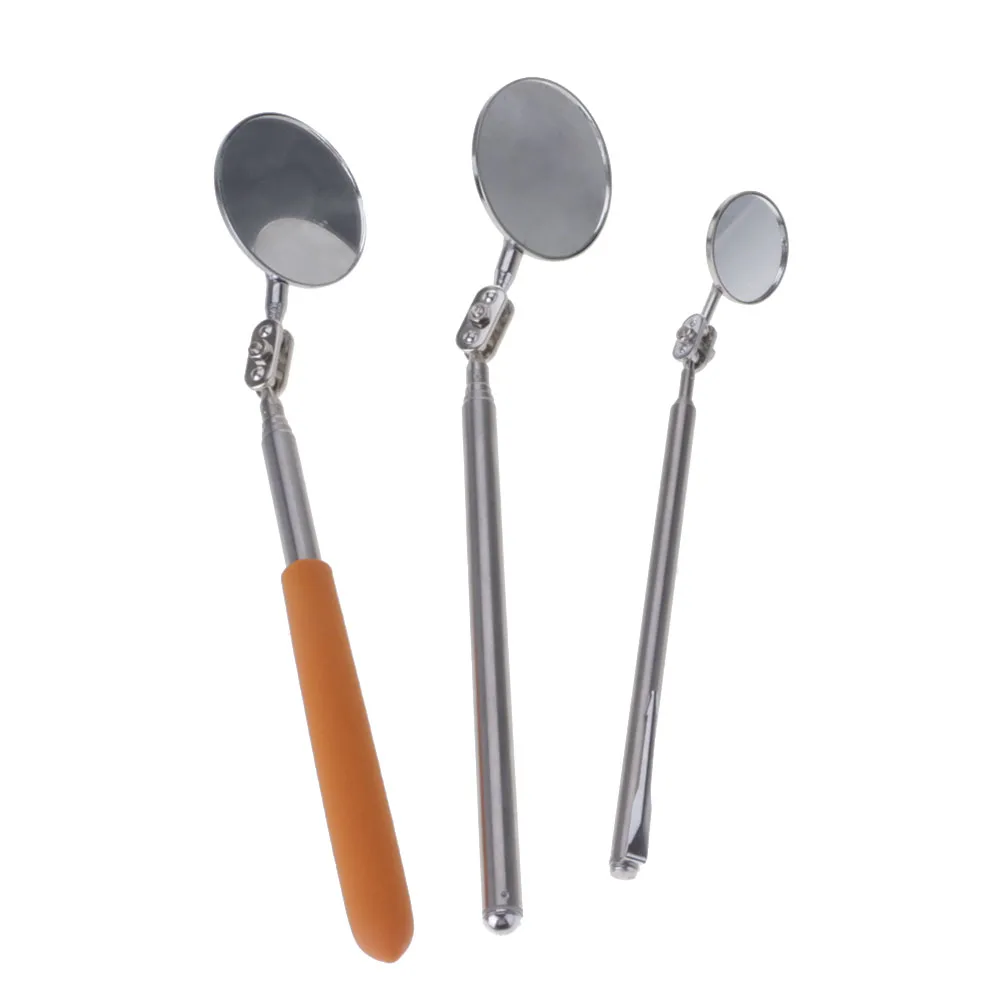 

Adjustable Angles Retractable Telescopic Inspection Round Mirror For Hidden Area