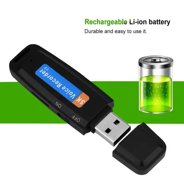 SK-001 U Disk Shaped Recorder USB 2.0 Digital Voice Recorder Flash Drive Mini Audio Recorder