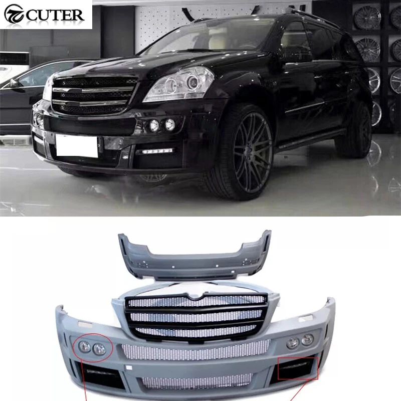 Комплект кузова для автомобиля X164 GL300 GL350 GL450 B передние и задние бамперы Benz GL550 06 12|