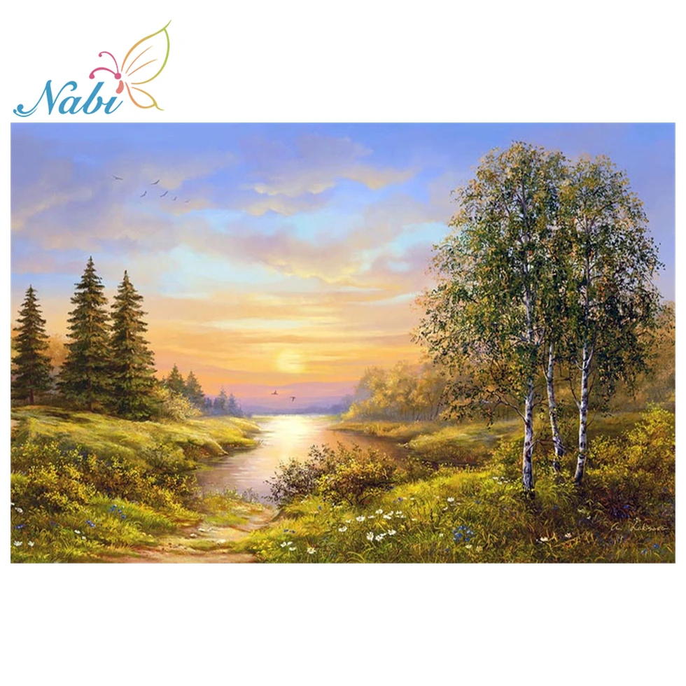 

Diamond embroidery nature 5d diy diamond painting full square - diamond paint 181DD diamond mosaic