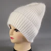 [Rancyword] Winter Hats For Women Wool Knitted Angora Hat Beanies Female Warm Rabbit Fur Skullies Beanie For Girl 2022 RC2053 ► Photo 3/6