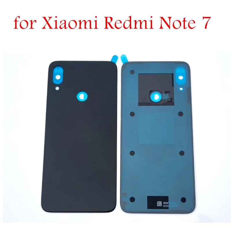 Для Xiaomi Redmi Note 7 стеклянная задняя крышка батарейного отсека чехол-накладка для Redmi Note7 Pro задняя дверь Корпус задняя крышка батарейного отсека Ремонт запасных Запчасти+ 3 М клей