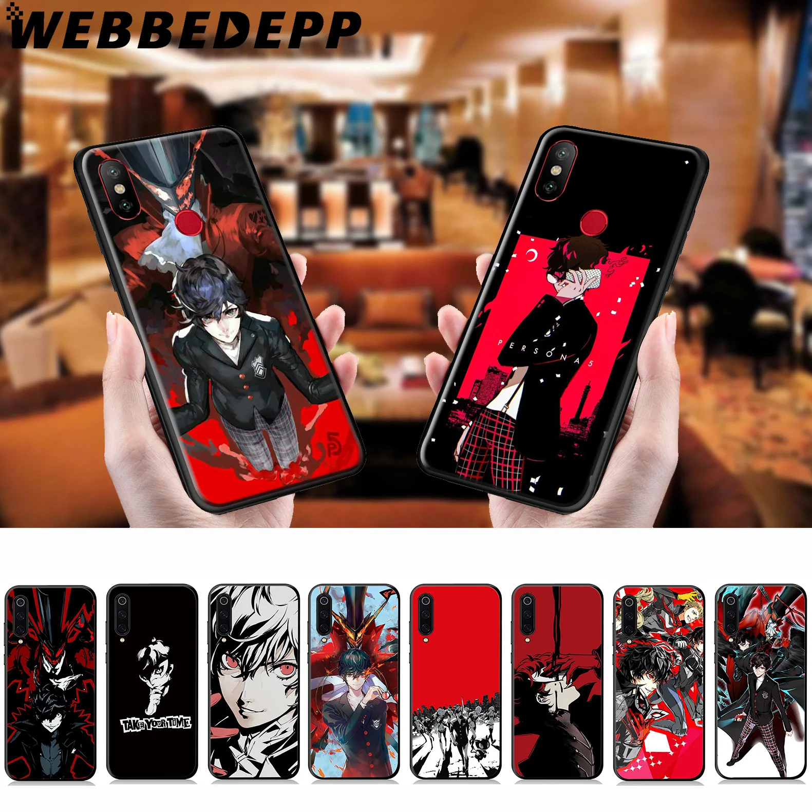WEBBEDEPP Persona 5 P5 Game Soft Case for Xiaomi Mi 9T 9 8 SE 6 A1 A2 A3 Lite MiA1 MiA2 MiA3 F1 MAX 3 Mi8 CC9E CC9 |