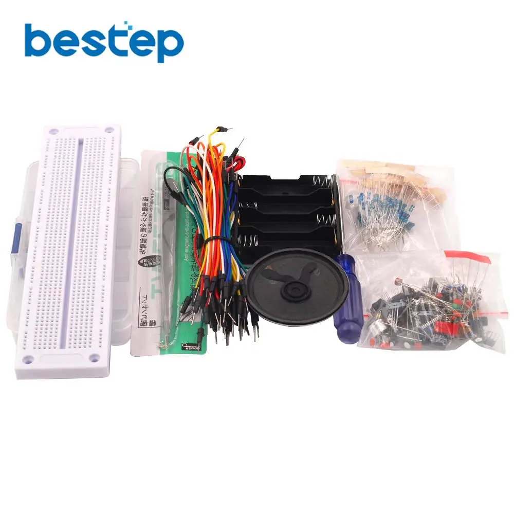 New Beginner Breadboard Diy Kit 555 Integrated Circuit 130 Cases Of