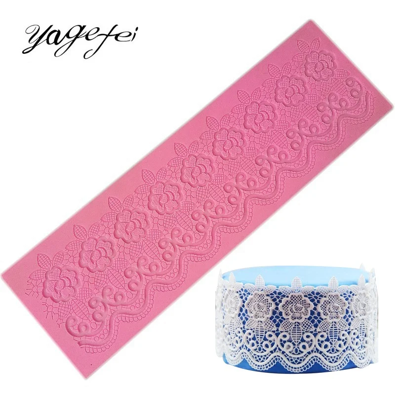 Silicone Cake Lace Mats Silicone Lace Molds Fondant Cake Decorations