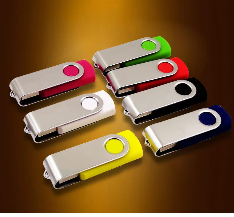 HOT Pen Drive U Disk Swivel Key 8G 16G USB Flash Drive Metal 4G 32G 64G 2