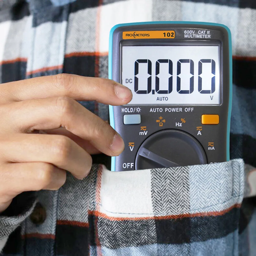 RICHMETERS RM102 Многофункциональный цифровой мультиметр AC/DC напряжение щипцы