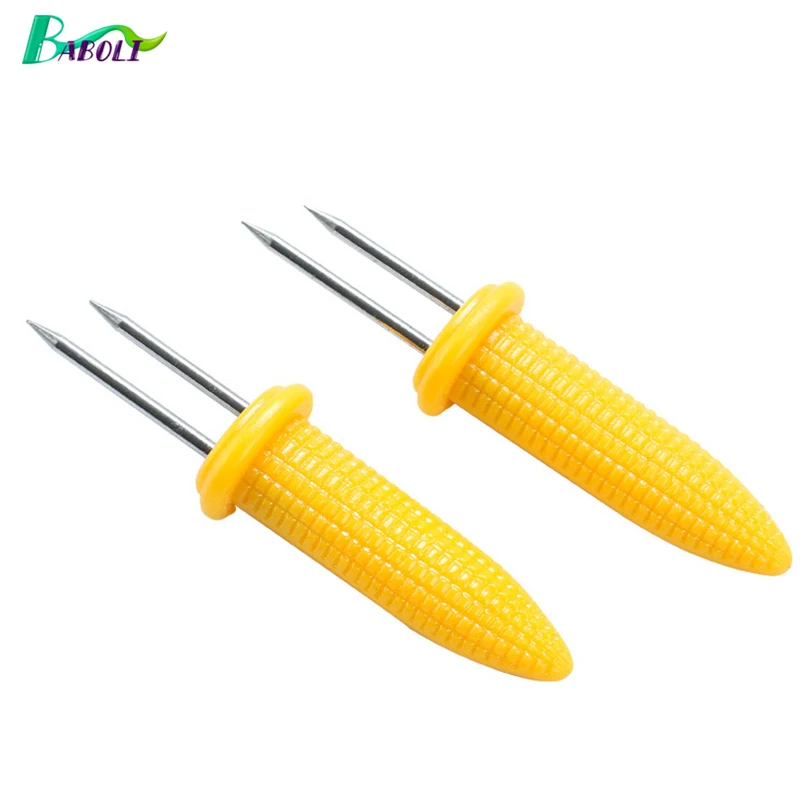 

10pcs/set Multifunction Corn Cob Fork Holder Hot Dogs Safe Skewers Needle Twin Prongs For Party BBQ Bakeware Kitchen Utensils