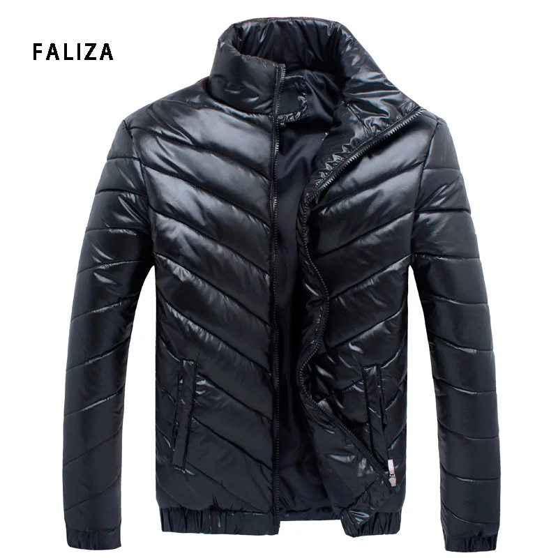 

FALIZA New Fashion Winter Men's Casual Jacket Coats 2018 Brand Mens Warm Thick Parka Men Outwear Jacket Male Clothing 5XL MY001