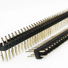 5 шт. 2,54 мм контактный разъем, 0," аварийное отсоединение PCB Мужской булавки, 2x40Pin 80 Pin двойная линия мужской штыревой разъем полосный прямой, позолоченный