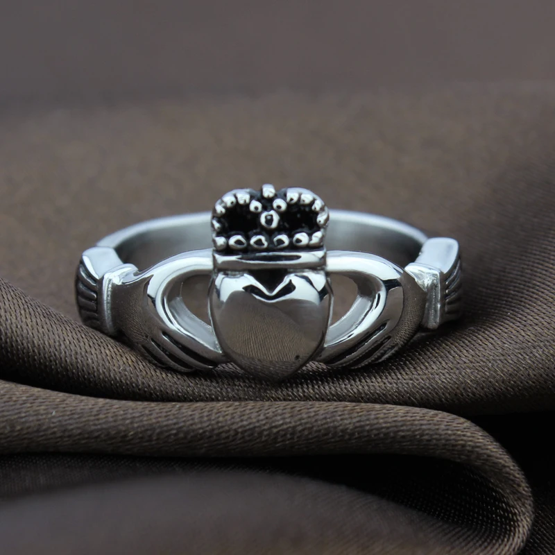 newbuy vintage claddagh ring heart crown wedding rings for women stainless steel statement love ring fine wedding jewelry in rings from jewelry - German Wedding Rings newbuy vintage claddagh ring heart crown wedding rings for women stainless steel statement love ring fine wedding jewelry in rings from jewelry - German Wedding Rings