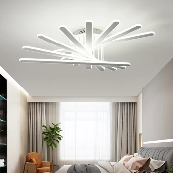 

Pendant Lights Led Lamp Modern Hanglamp Aluminum Remote Control Dimming Hanging Lighting Fixture Living Room Kitchen Restaurant