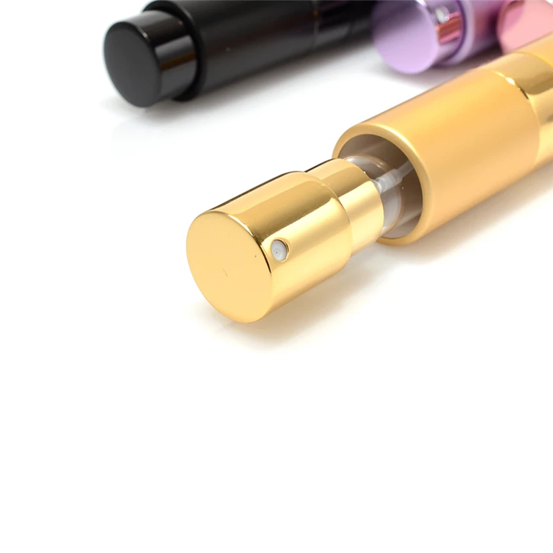 

15ml Portable Mini Travel Perfume Bottle Atomizer 7 Colors Parfum Bottles For Spray Scent Pump Case cosmetic containers