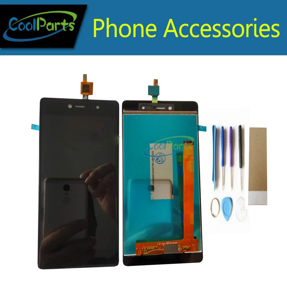 

1PC/Lot High Quality 5.2'' For Micromax Canvas 5 E 481 E481 LCD Display Screen And Touch Screen Digitizer Black Color +Tape&Tool