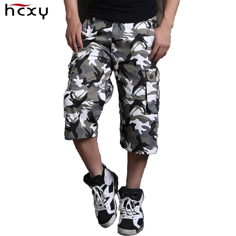 HCXY Large size mens shorts tide plus fertilizer to increase summer casual shorts men tooling camouflage