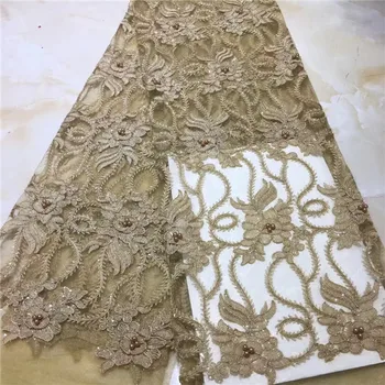 

2019 Latest French Nigerian Laces Fabric High Quality Tulle African Laces Fabric Wedding African French Tulle Lace